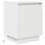 Sengeskab med LED-lys Hvid 38x34x50 cm