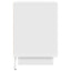 sengeskabe 2 stk. med LED-lys 38x34x50 cm hvid