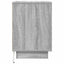 sengeskabe 2 stk. med LED-lys 38x34x50 cm grå sonoma-eg