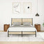 sengeskabe 2 stk. med LED-lys 38x34x50 cm gammelt træ-look