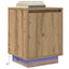 sengeskabe 2 stk. med LED-lys 38x34x50 cm kunsteg