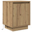 sengeskabe 2 stk. med LED-lys 38x34x50 cm kunsteg