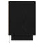 Sengeskab med LED-lys Sort 38x34x50 cm