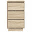 sengeborde med LED-lys 38x34x65 cm sonoma-eg