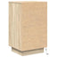 sengeborde med LED-lys 38x34x65 cm sonoma-eg