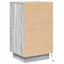 sengeborde med LED-lys 38x34x65 cm grå sonoma-eg