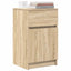 sengeborde 2 stk. 39x35x65 cm konstrueret træ sonoma-eg