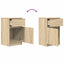 sengeborde 2 stk. 39x35x65 cm konstrueret træ sonoma-eg