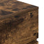 sengeborde 2 stk. 39x35x65 cm konstrueret træ røget egetræ