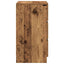 sengebord med 3 skuffer 39x35x65 cm gammelt træ-look