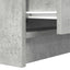 sengebord med 2 skuffer 38x34x80 cm betongrå
