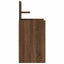 sengebord med 2 skuffer 38x34x80 cm brun egetræsfarve