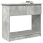 konsolbord med skuffer 85,5x38,5x74,5 cm betongrå