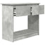 konsolbord med skuffer 85,5x38,5x74,5 cm betongrå