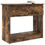 konsolbord med skuffer 85,5x38,5x74,5 cm røget egetræsfarve