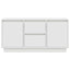 tv-bord med LED-lys 100x41x50 cm hvid