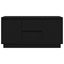 tv-skab med LED-lys 100x41x50 cm sort-eg