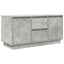 sengebord med LED-lys 100x41x50 cm betongrå