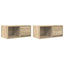 tv-borde 2 stk. 60x31x25,5 cm konstrueret træ sonoma-eg