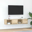 tv-borde 2 stk. 60x31x25,5 cm konstrueret træ sonoma-eg