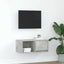 tv-bord 60x31x25,5 cm konstrueret træ betongrå