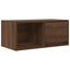 tv-borde 2 stk. 60x31x25,5 cm konstrueret træ brunt egetræ