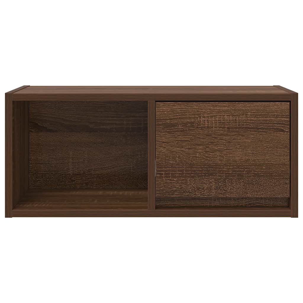 tv-borde 2 stk. 60x31x25,5 cm konstrueret træ brunt egetræ