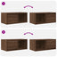 tv-borde 2 stk. 60x31x25,5 cm konstrueret træ brunt egetræ