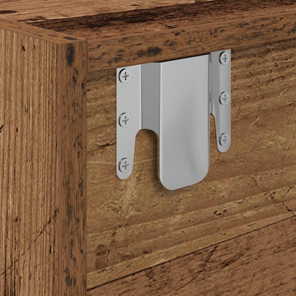 tv-bord 60x31x25,5 cm konstrueret træ antikt trælook