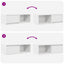 tv-bord 80x31x25,5 cm konstrueret træ hvid