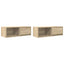 tv-borde 2 stk. 80x31x25,5 cm konstrueret træ sonoma-eg