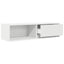 tv-borde 2 stk. 100x31x25,5 cm konstrueret træ hvid