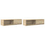tv-borde 2 stk. 100x31x25,5 cm konstrueret træ sonoma-eg