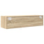 tv-borde 2 stk. 100x31x25,5 cm konstrueret træ sonoma-eg