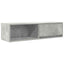 tv-borde 2 stk. 100x31x25,5 cm konstrueret træ betongrå