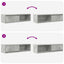 tv-borde 2 stk. 100x31x25,5 cm konstrueret træ betongrå