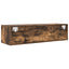 tv-skabe 2 stk. 100x31x25,5 cm konstrueret træ røget egetræ