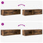 tv-skabe 2 stk. 100x31x25,5 cm konstrueret træ røget egetræ