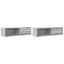 tv-borde 2 stk. 100x31x25,5 cm konstrueret træ grå sonoma-eg