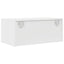 tv-bord 60x31x25,5 cm konstrueret træ hvid