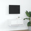 tv-bord 60x31x25,5 cm konstrueret træ hvid