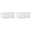 tv-borde 2 stk. 60x31x25,5 cm konstrueret træ hvid