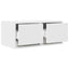 tv-borde 2 stk. 60x31x25,5 cm konstrueret træ hvid