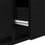 tv-bord 60x31x25,5 cm konstrueret træ sort egetræsfarve