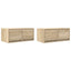 tv-borde 2 stk. 60x31x25,5 cm konstrueret træ sonoma-eg