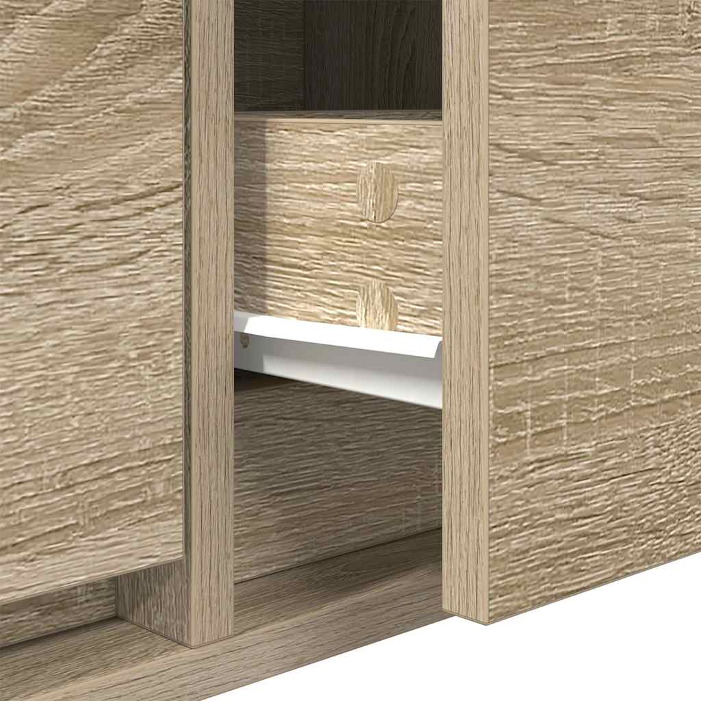 tv-borde 2 stk. 60x31x25,5 cm konstrueret træ sonoma-eg