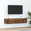 tv-skabe 2 stk. 60x31x25,5 cm konstrueret træ røget egetræ