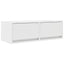 tv-borde 2 stk. 80x31x25,5 cm konstrueret træ hvid