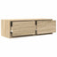 tv-borde 2 stk. 80x31x25,5 cm konstrueret træ sonoma-eg