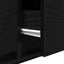 TV-skab med skuffe Sort eg 100 x 31 x 25,5 cm Konstrueret træ